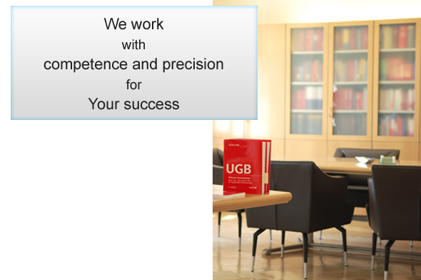 We work with competence  Präzision für Ihren Erfolg and precision for Your success